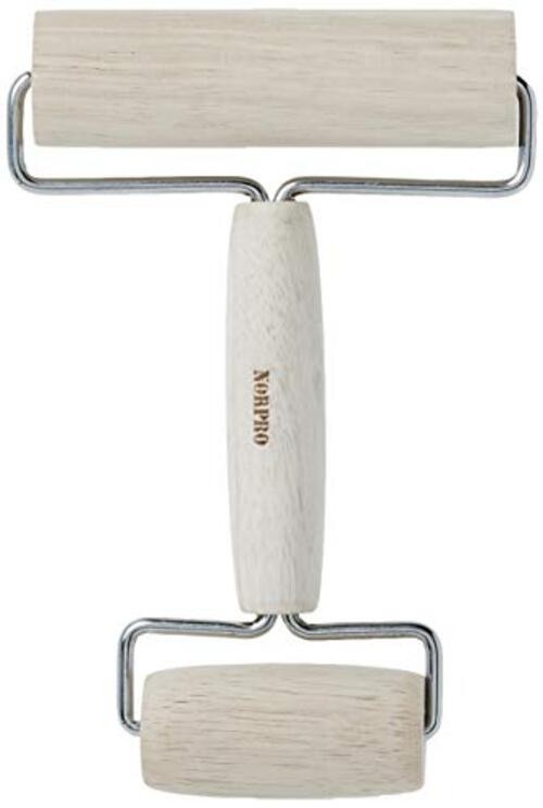 Norpro Wood Pastry/Pizza Roller 4in/10cm 4 inches as shown