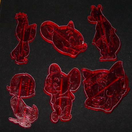 (6) VINTAGE Loews Christmas Cookie Cutters TOM & JERRY, DUCK, DROOPY, BEAR -1956 gallery