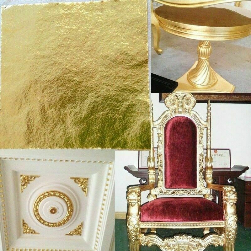 100 Pages 24K Gold Foils Leaf Art Design Frame Decorative Home Decor gallery