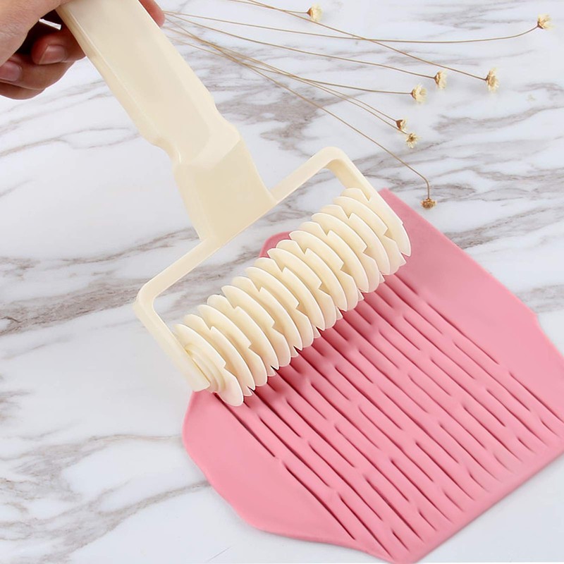 Lattice Roller Cutter, Pie Pizza Cookie Dough Roller Lattice Household Baking... gallery