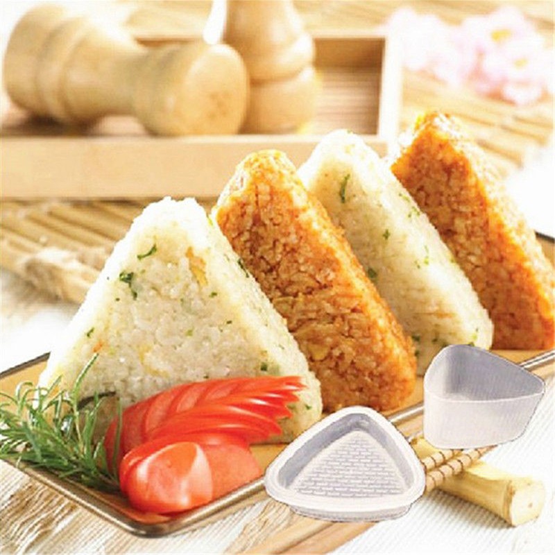 2Pcs Transparent Practical Kitchen Bento Decorating Sushi Onigiri Mold-dx gallery