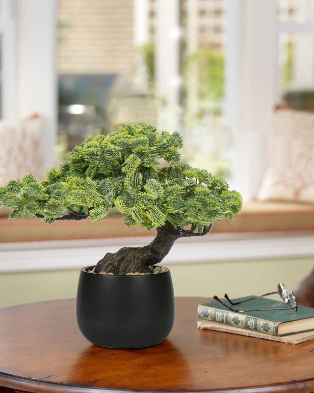 Briful Artificial Bonsai Tree Juniper Faux Plants Indoor Fake Plants Decor gallery