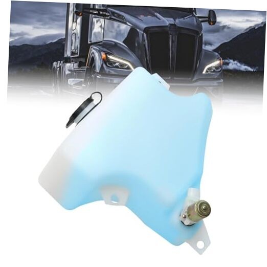 Windshield Washer Fluid Reservoir Tank with Pump Fit For 2000-2019 Kenworth