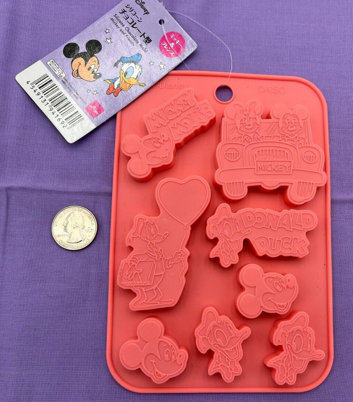 Disney Mickey & Minnie in Car, Donald Silicone Chocolate Mold -Whimsical Treats!