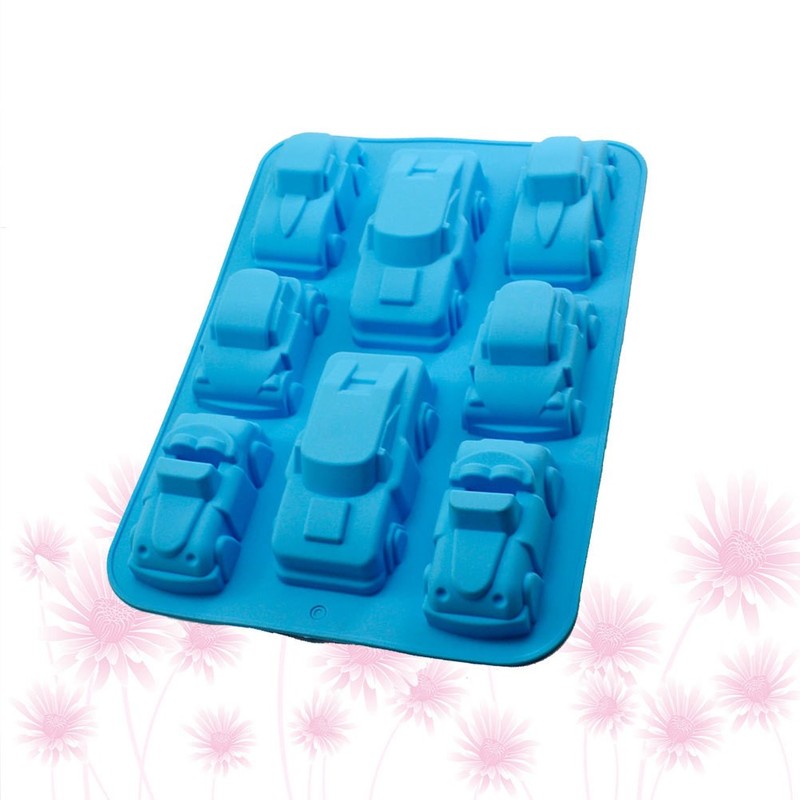 Blue Silicone Mold for Baking Cake Fondant Chocolate Non Stick Easy Demoulding