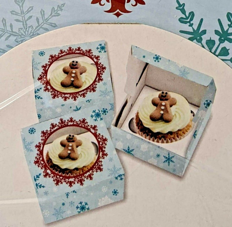 2 Packages of 3, Sweet Bake, Cupcake Boxes, Pastry, Tart, Treat Holder, Box Kits gallery