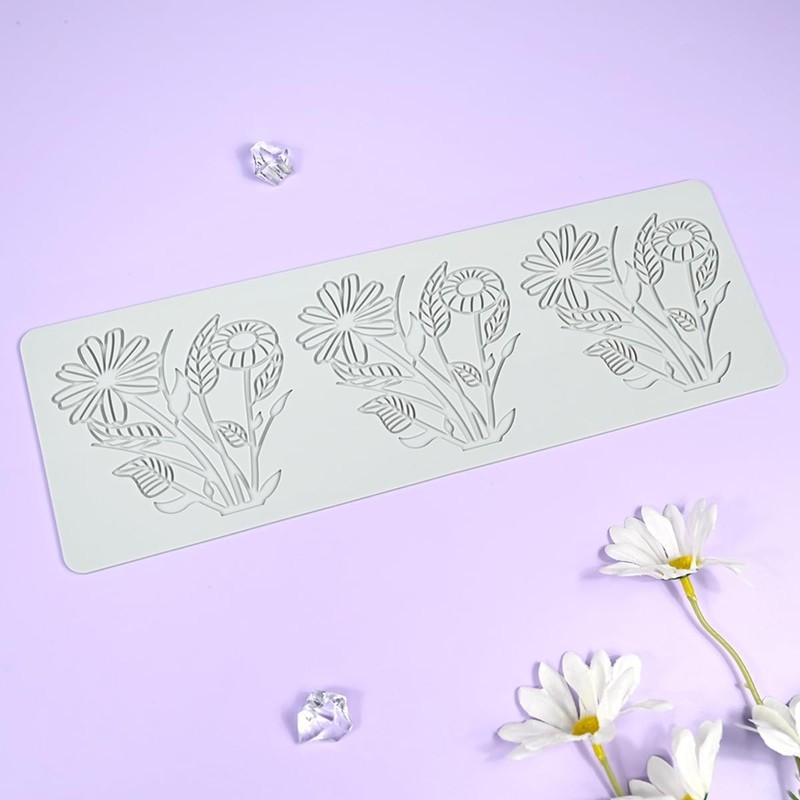Flower Silicone Cake Lace Mold Cake Decorating Tool Border Decoration Lace Mo... gallery