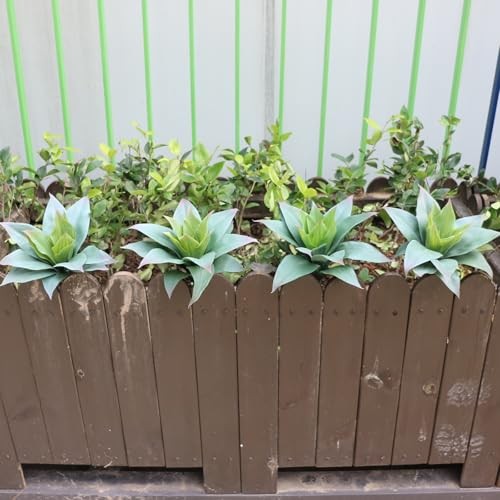 2 Pcs Large Agave Plants Artificial Succulents Fake Succulents Unpotted Green gallery