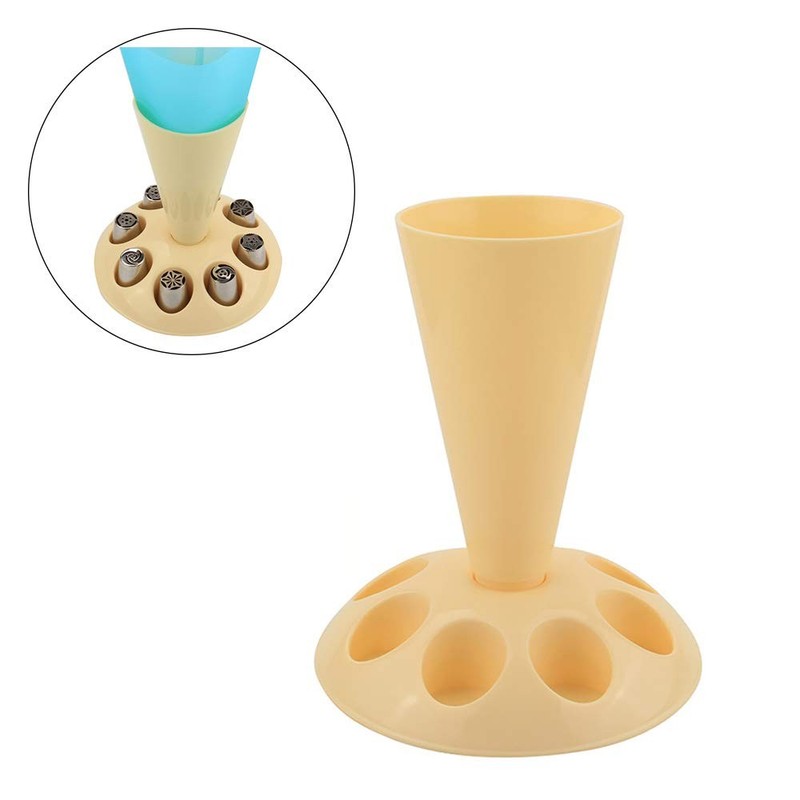 Pastry Icing Bag Holder Stand with 8 Holder Slots for Baking Accessories