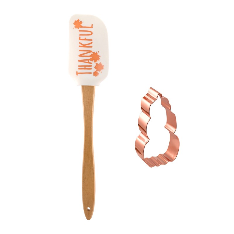 R&M International Thankful for Fall Spatula and Cookie Cutter Set gallery
