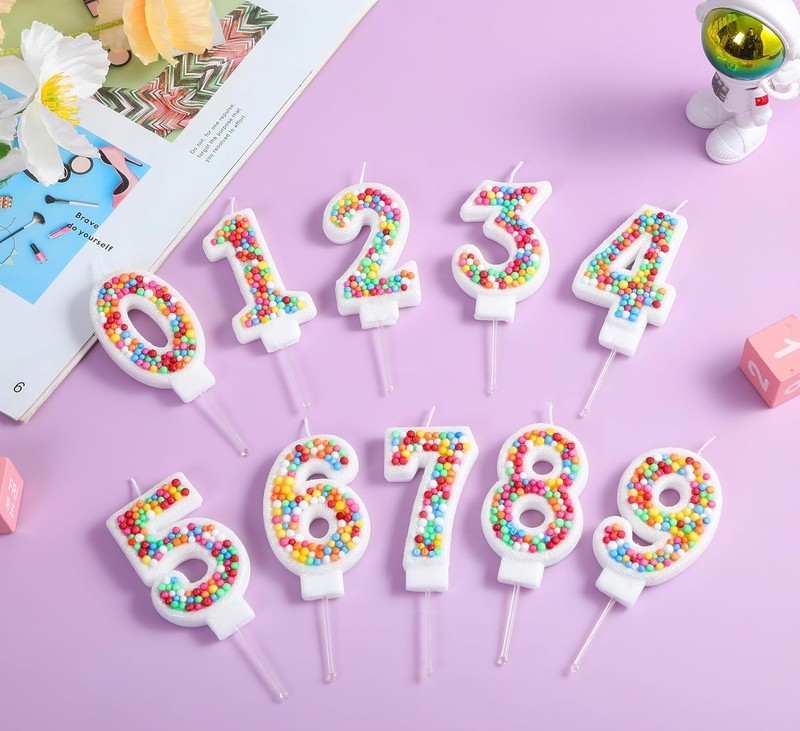 Number 1 Birthday Candle Rainbow 1 Candle for First Birthday Princess Toddler gallery