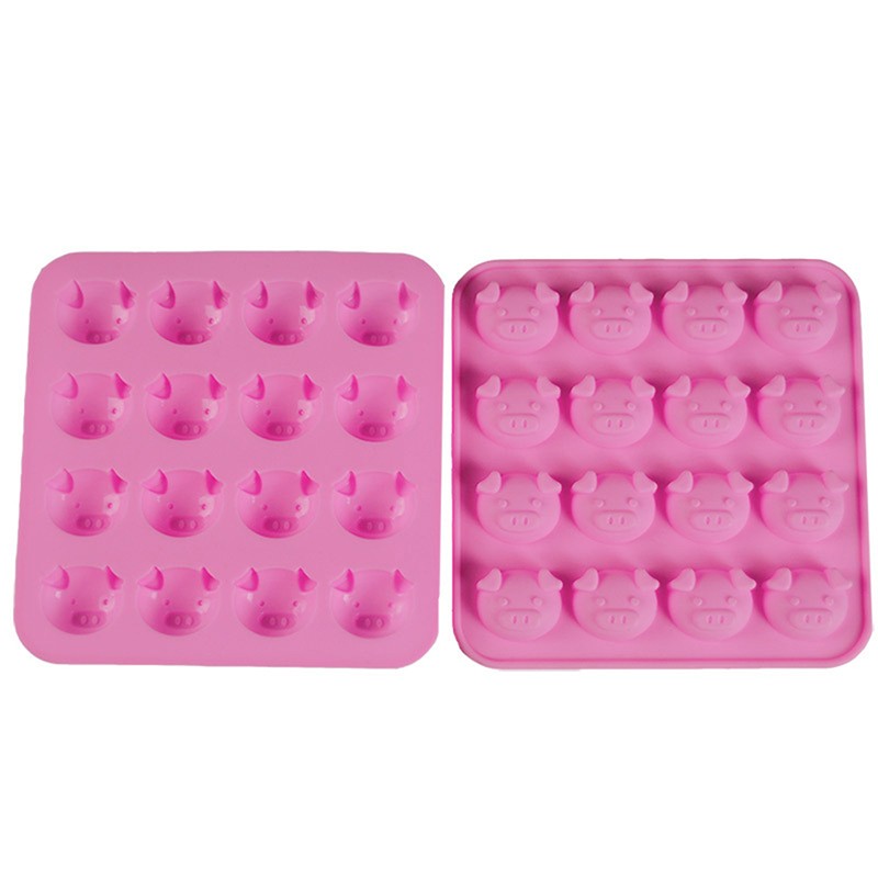 Pig Shape Chocolate Mold Cake Decoration Silicone Jelly Candy Ice Mold! gallery