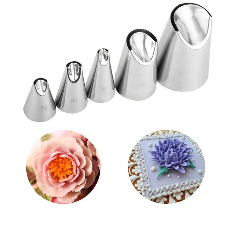 Chrysanthemum Pastry Tips,Rose Flower Piping Tips Set,Tulip Frosting Tips But…