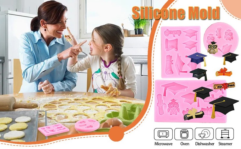ZiXiang Graduation Silicone Mold Doctoral Cap Silicone Molds Diploma Scroll gallery