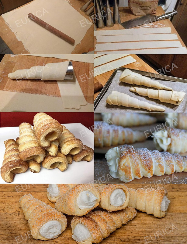 Cream Horn Molds 5-Inch Large Size Cream Horn Forms Pack of 16 gallery