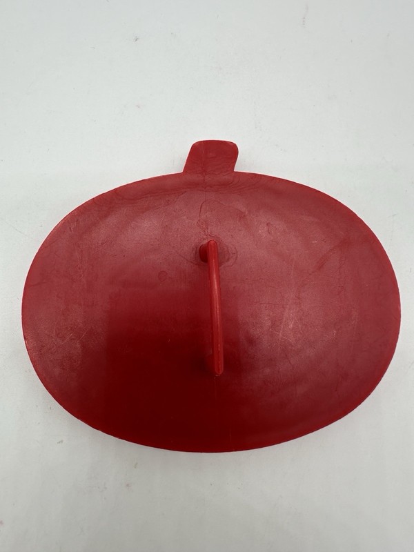 Vintage Tupperware Red Plastic Halloween Pumpkin Jack-o’-lantern Cookie Cutter gallery