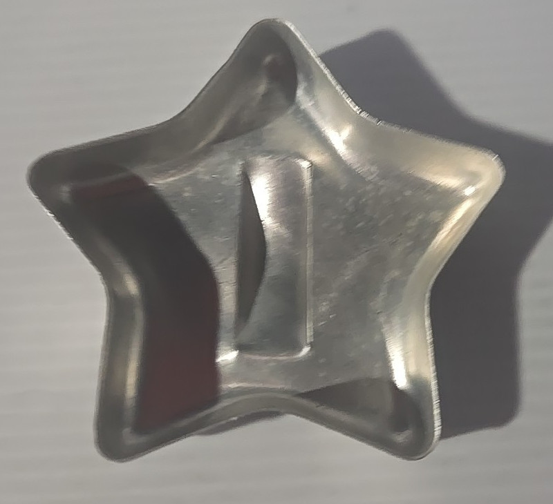 Vintage Aluminum STAR Christmas Cookie Cutter Mold Patriotic Fourth Of July gallery
