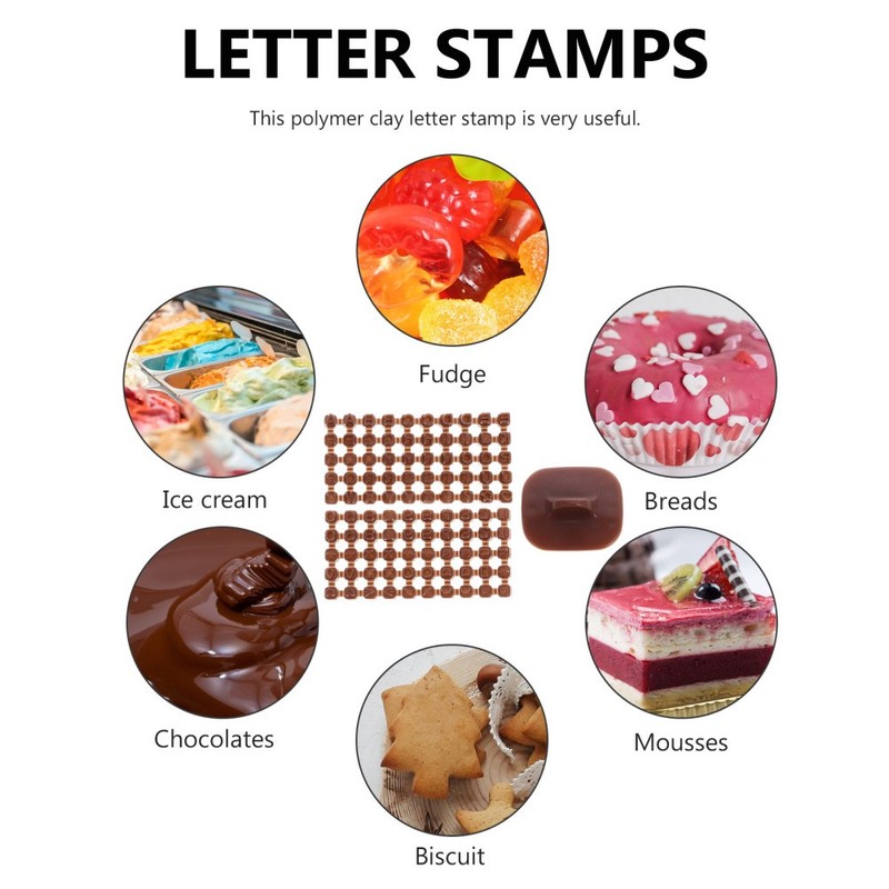 3pcs Polymer Clay Letter Stamps Mini Alphabet Number Letter Stamps Letter gallery