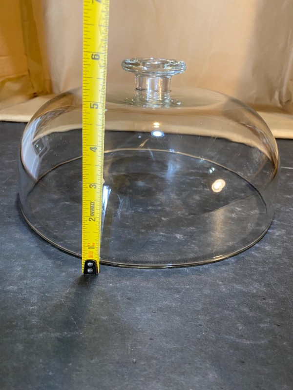 Clear 11" Cake Cloche - Thick - 2.5 inch diameter handle. GORGEOUS gallery