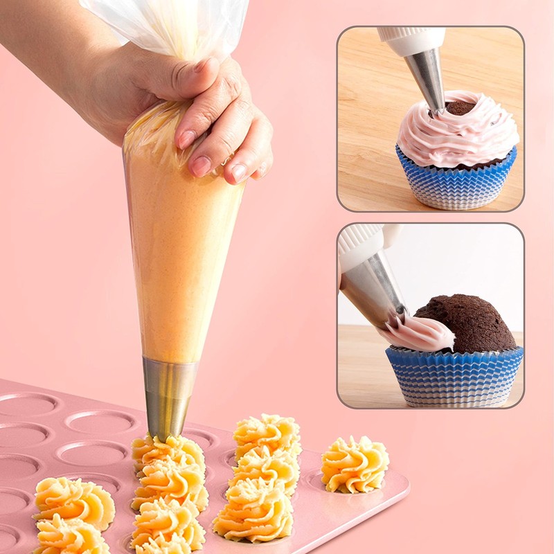 52 PCS Beginner Cake Decorating Kit Numbered Icing Tips Flower Nails Box gallery