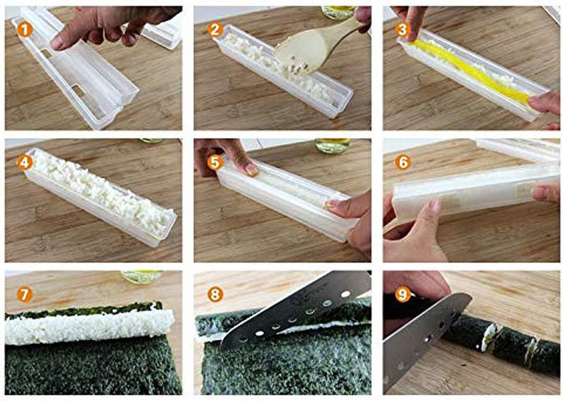 HSSM-FTMKSM, Japanese Sushi Roll Maker Rice Mold Bento Accessories Tools Kitchen gallery