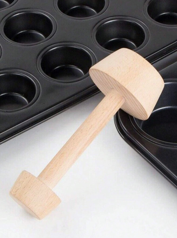 1pc Wooden Tart Mold - DIY Pastry & Baking Tool for Kitchen - NEW gallery