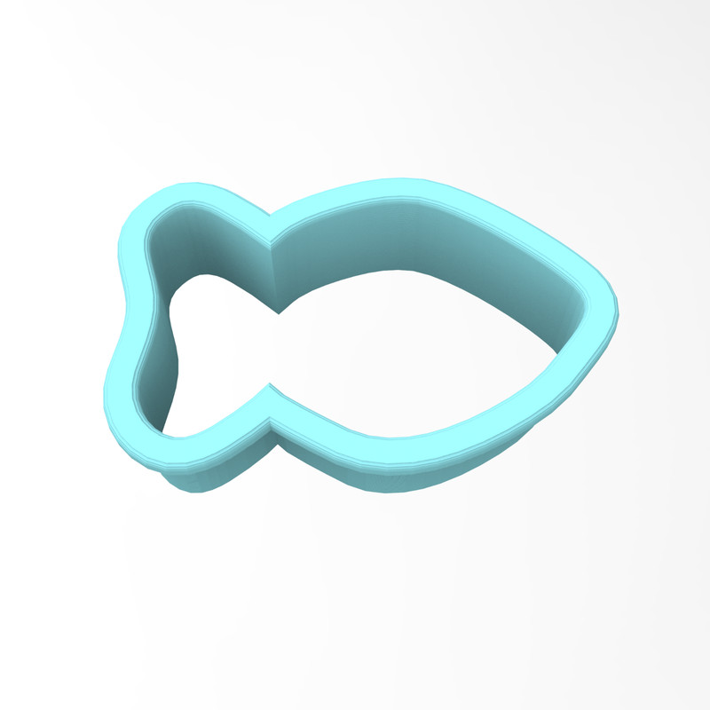 Goldfish Cookie Cutter Outline #1 | Fish Pond Stream Fisherman Craft Treat gallery