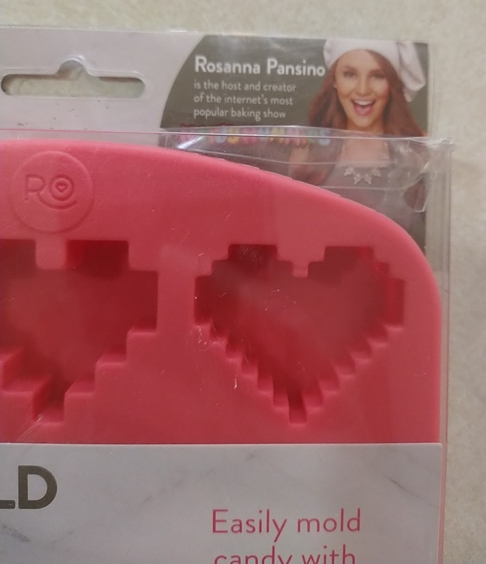 Wilton Candy Mold Hearts new 8 bit look new Silicone gallery