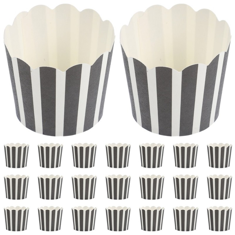 100Pcs Baking Cups Reusable Cake Packaging for Parties