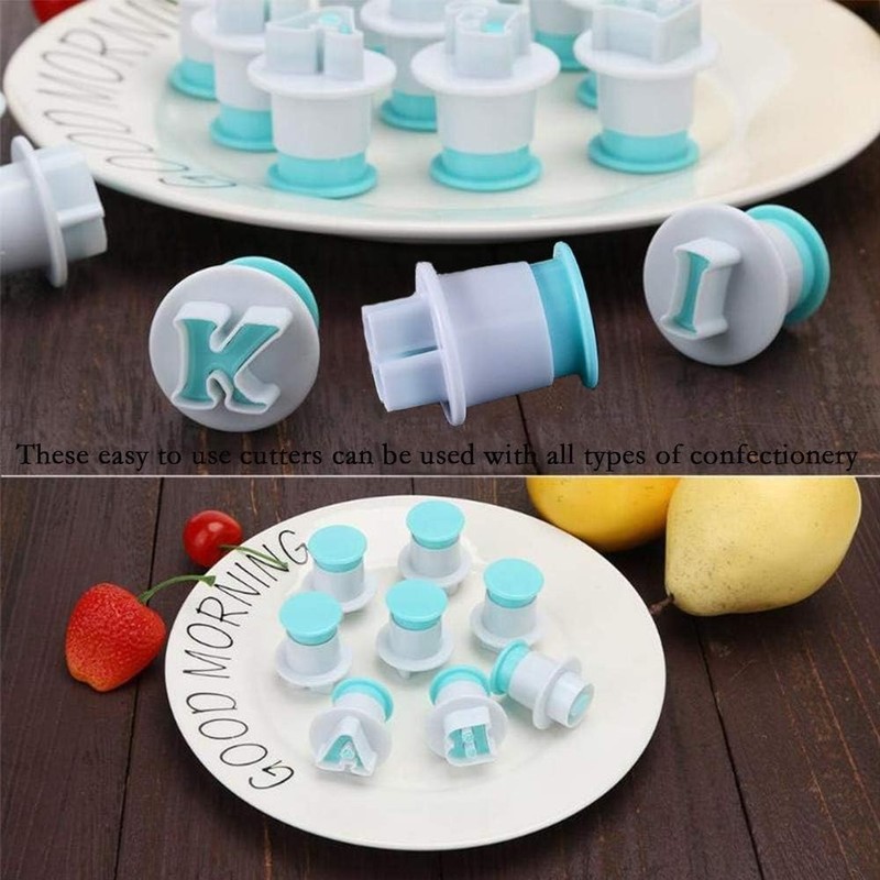 Alphabet Letter Numbers Cake Mould Set, 36 Pieces Fondant Cake Sugar Craft Co... gallery