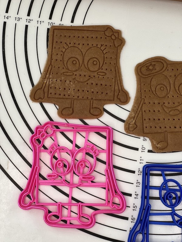 Set of 2 Matzah Boy and Girl Cookie Cutter & Mold Produced by 3D Kitchen Art gallery