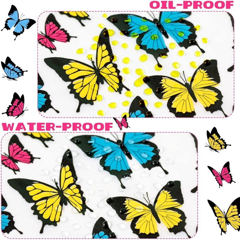 Waterproof Butterfly Wax Paper Sheets - 100 Pcs, Perfect for Sandwiches & Snacks gallery