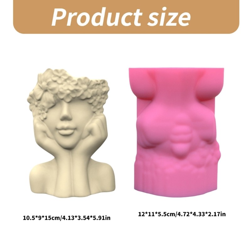Planter Molds Artistic Human Figure Shape Flowerpot Moulds for Hand-Making Vase gallery