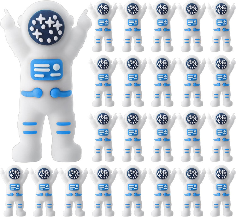 50 Pcs Mini Astronaut Figurines, Miniature Astronaut Toy Spaceman Figures for Ki gallery