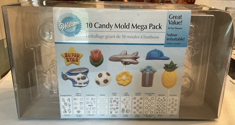 Wilton 10 Mold Candy Mega Pack Various Themes NEW