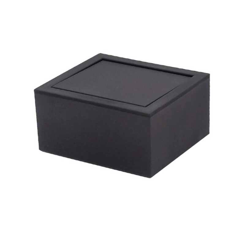 Black Flip Cover Cufflinks Box Portable Jewelry for Case Fashion Jewelry Organiz gallery