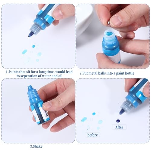 100 PCS Paint Mixing Balls, Metal Balls Stainless Steel Ball Bearings for gallery