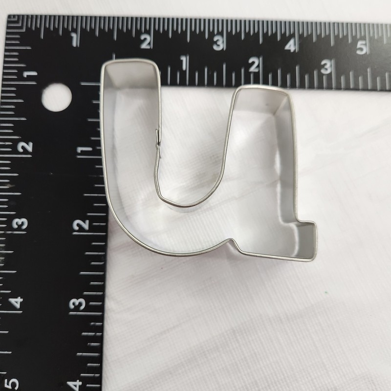 Cookie Cutter Initial Letter U Wilton Brand Monogram Metal gallery