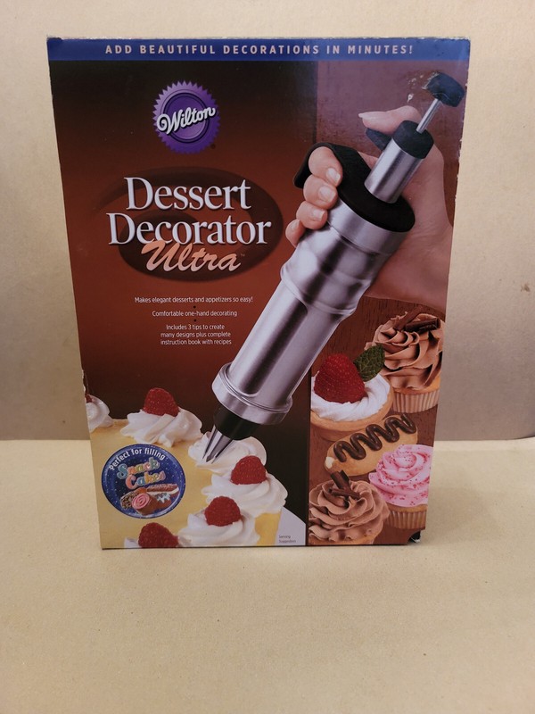 WILTON DESSERT DECORATOR ULTRA SET WITH RECIPE BOOK - USED gallery