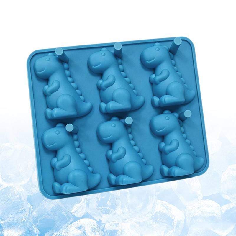 Dinosaur Silicone Candy Molds Gummy Dinosaur Molds 6-Cavity Chocolate Mould