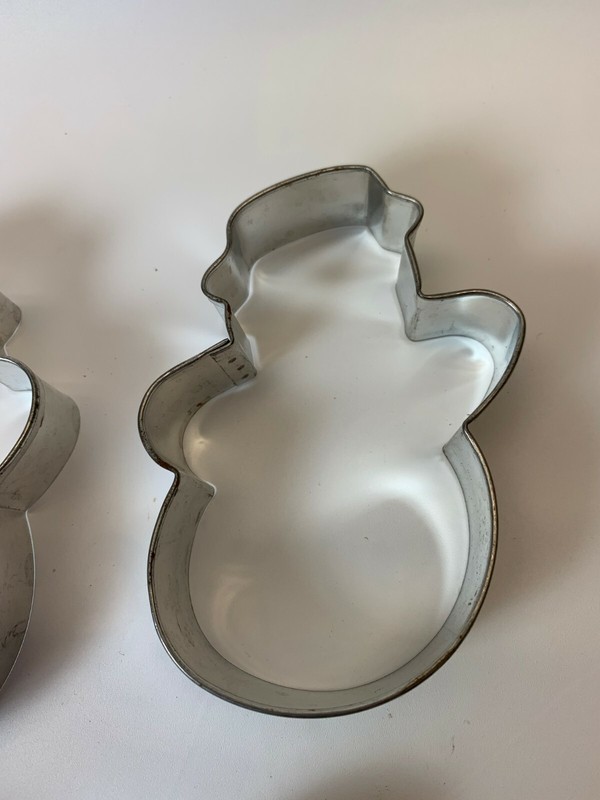 Snowman metal 4 piece nesting cookie cutter set holiday gallery