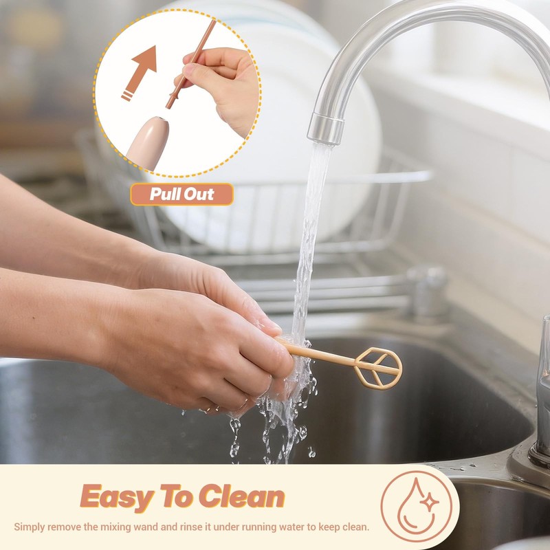 Handheld Electric Baby Formula Mixer - 2 Stirring Sticks, Ideal for Bottle, P... gallery