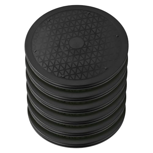 Lazy Susan Turntable 6 Pack 12 Inch Black, Plastic Turntable Organizer, Lazy gallery