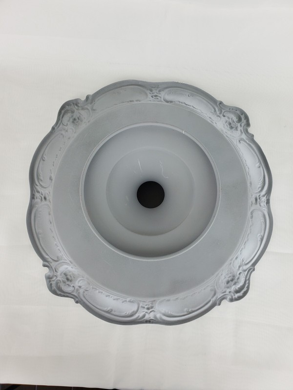 Decorative White Clear Cake Stand with Glass Dome Decoration Only Heavy glass gallery