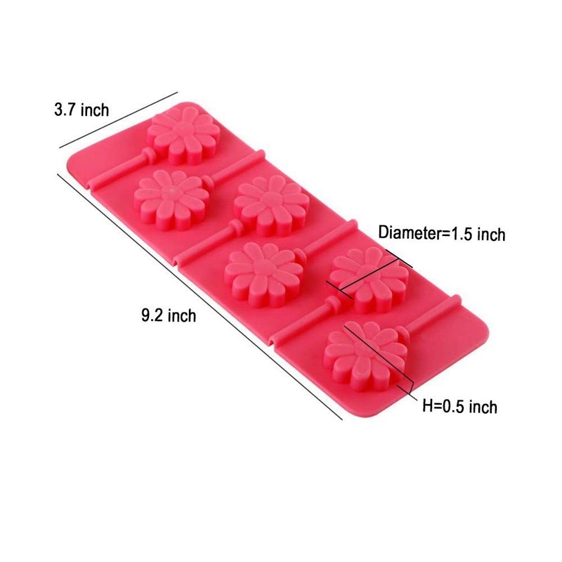 Silicone Lollipop Mold With Sticks 2 Pack Hard Candy Lollipop Sucker Mold Chocol gallery