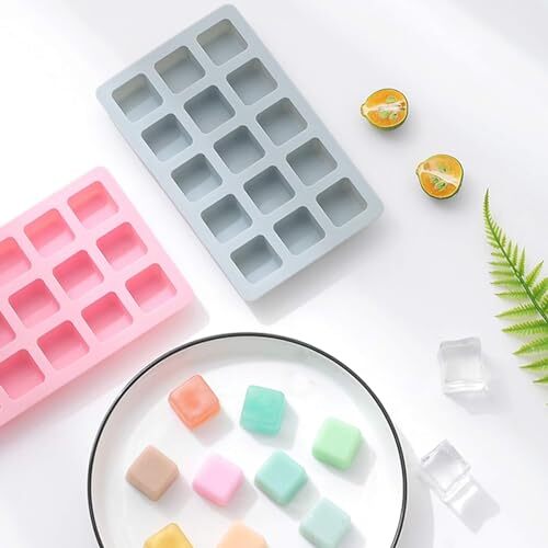3 Pieces Candy and Chocolate Silicone Molds Set Non-stick Including Heart, Blue gallery