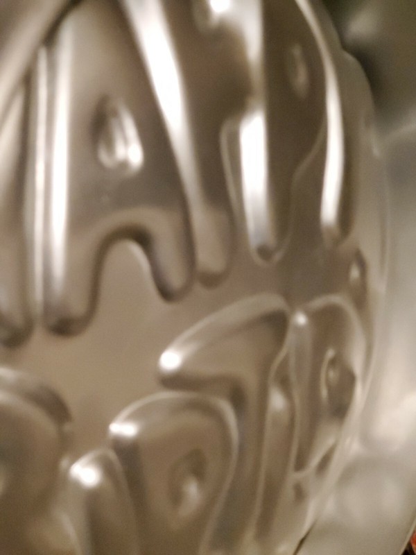 Vintage Wilton HAPPY BIRTHDAY Cake Pan Form Aluminum 1975 503-611 Perfect 2 pce gallery