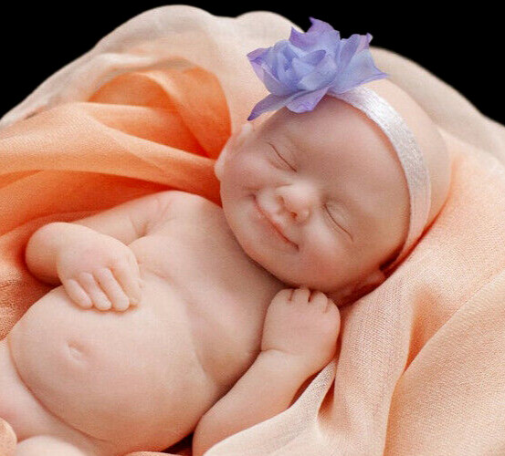 silicone baby doll making mold ,3D baby mold 04