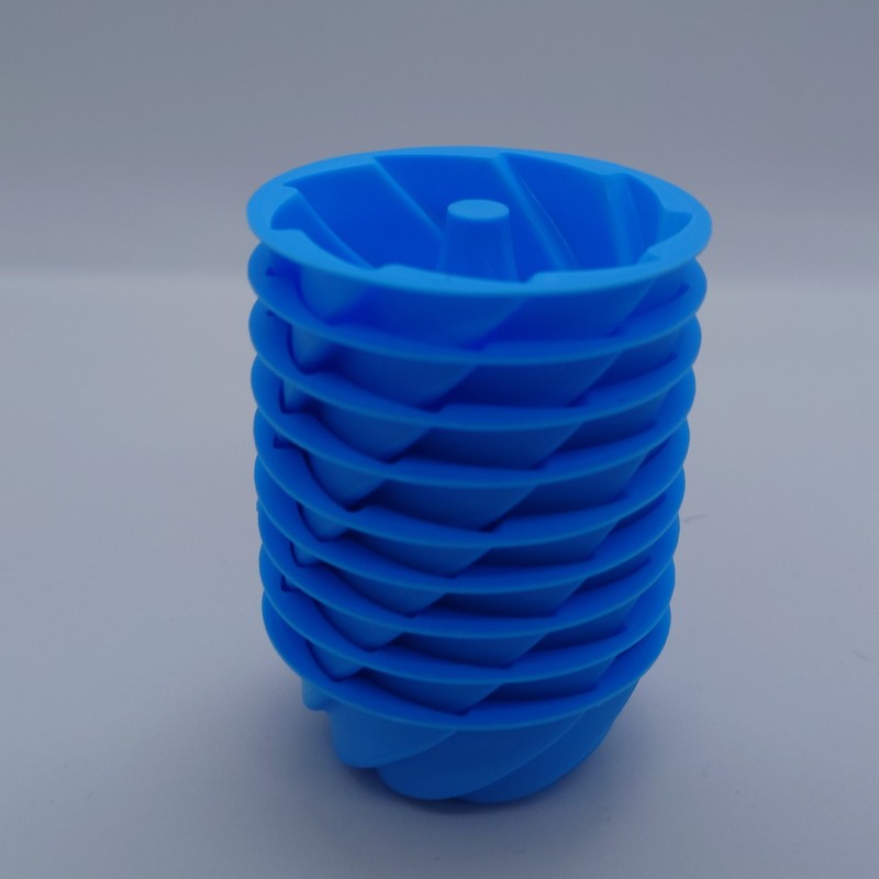FREE SHIPPING-12pcs Puto Flower Blue Color Twister Jelly Dessert Reusable Mold gallery