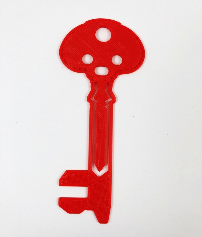 Medieval Key Bookmark–Gamer 3D Printed Page Book Marker Place Holder Fantasy